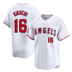 Silnrao LA.Angels #16 Yusei Kikuchi Player White Limited Home Stitched Jerseys