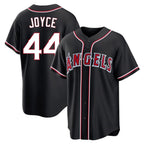 Silnrao LA.Angels #44 Ben Joyce Player Black Fashion Out Home Game Stitched Jerseys