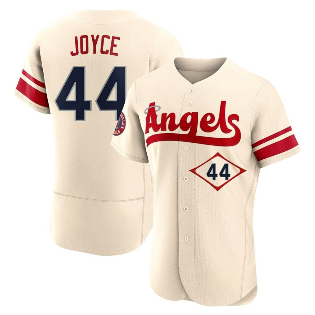 Silnrao LA.Angels #44 Ben Joyce Player Cream City Connect Limited ELite Home Stitched Jerseys
