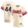 Silnrao LA.Angels #44 Ben Joyce Player Cream City Connect Limited Home Stitched Jerseys