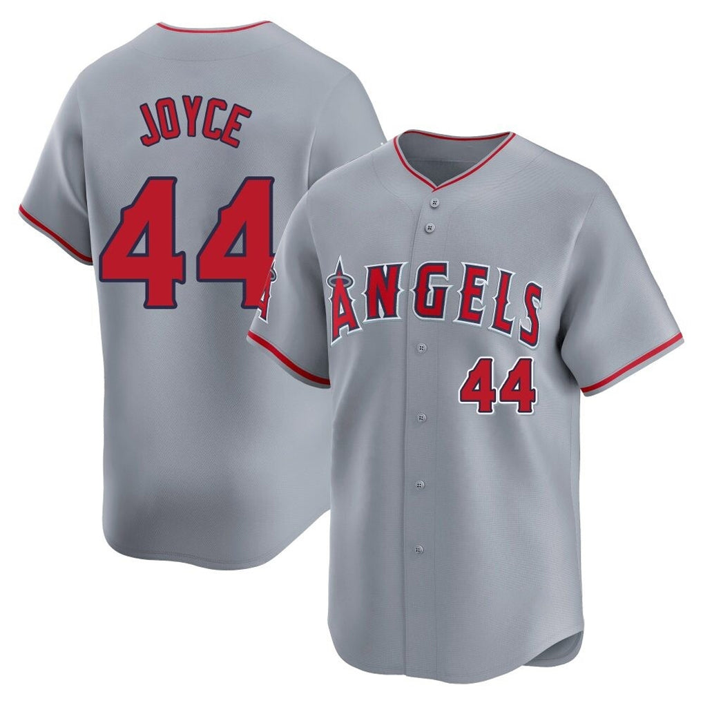 Silnrao LA.Angels #44 Ben Joyce Player Gray Home Limited Stitched Jerseys