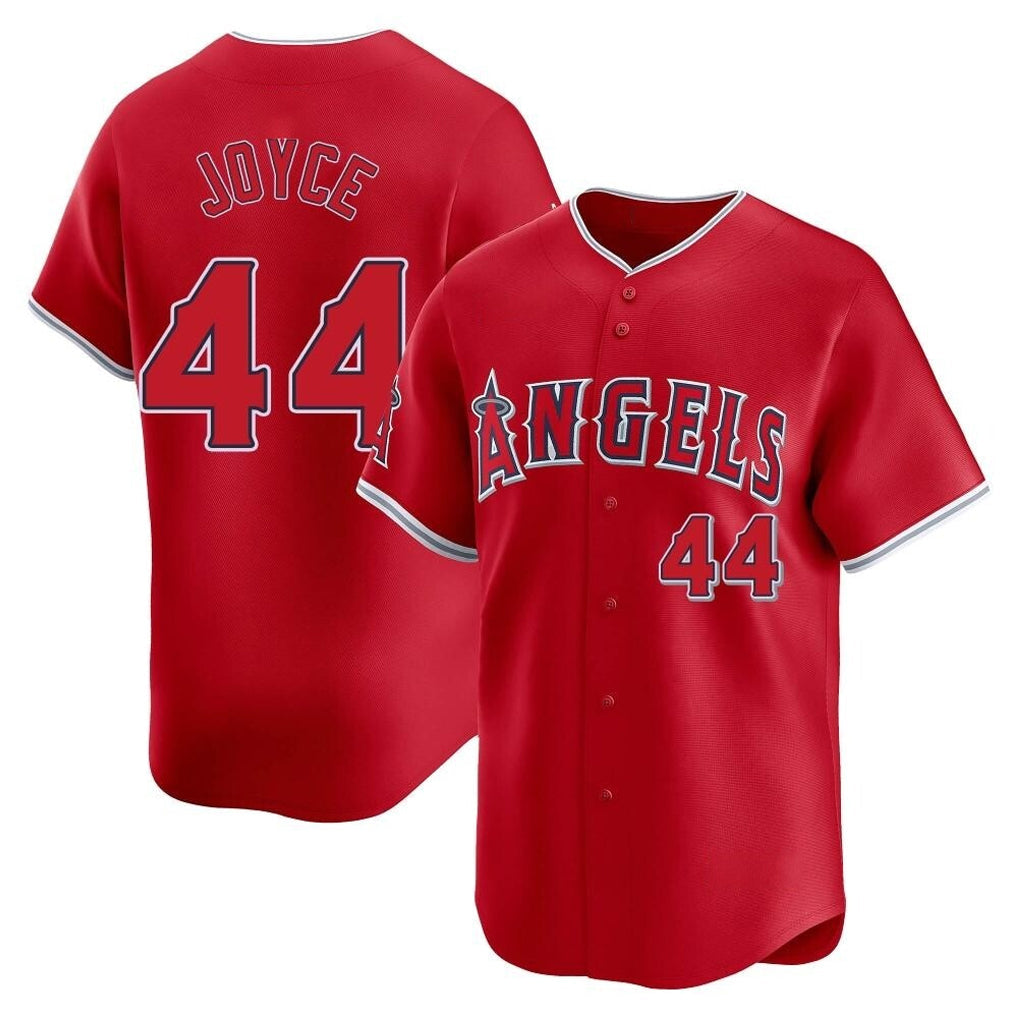 Silnrao LA.Angels #44 Ben Joyce Player Red Home Limited Stitched Jerseys