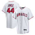 Silnrao LA.Angels #44 Ben Joyce Player White Home Game Stitched Jerseys