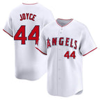 Silnrao LA.Angels #44 Ben Joyce Player White Limited Home Stitched Jerseys
