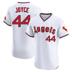 Silnrao LA.Angels #44 Ben Joyce Player White T-shirt Home Limited Elite Stitched Jerseys