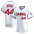 Silnrao LA.Angels #44 Ben Joyce Player White T-shirt Home Limited Stitched Jerseys