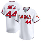 Silnrao LA.Angels #44 Ben Joyce Player White T-shirt Home Limited Stitched Jerseys