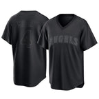 Silnrao LA.Angels #4 Christian Moore Player Black Pitch Fashion T-shirt Stitched Jerseys