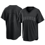 Silnrao LA.Angels #6 Anthony Rendon Player Black Pitch Fashion T-shirt Stitched Jerseys