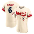 Silnrao LA.Angels #6 Anthony Rendon Player Cream City Connect Limited ELite Home Stitched Jerseys