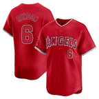 Silnrao LA.Angels #6 Anthony Rendon Player Red Home Limited Stitched Jerseys
