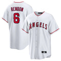 Silnrao LA.Angels #6 Anthony Rendon Player White Home Game Stitched Jerseys