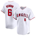 Silnrao LA.Angels #6 Anthony Rendon Player White Limited Home Stitched Jerseys