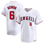 Silnrao LA.Angels #6 Anthony Rendon Player White Limited Home Stitched Jerseys