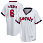 Silnrao LA.Angels #6 Anthony Rendon Player White T-shirt Home Game Stitched Jerseys