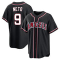 Silnrao LA.Angels #9 Zach Neto Player Black Fashion Out Home Game Stitched Jerseys