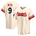 Silnrao LA.Angels #9 Zach Neto Player Cream City Connect Home Stitched Jerseys