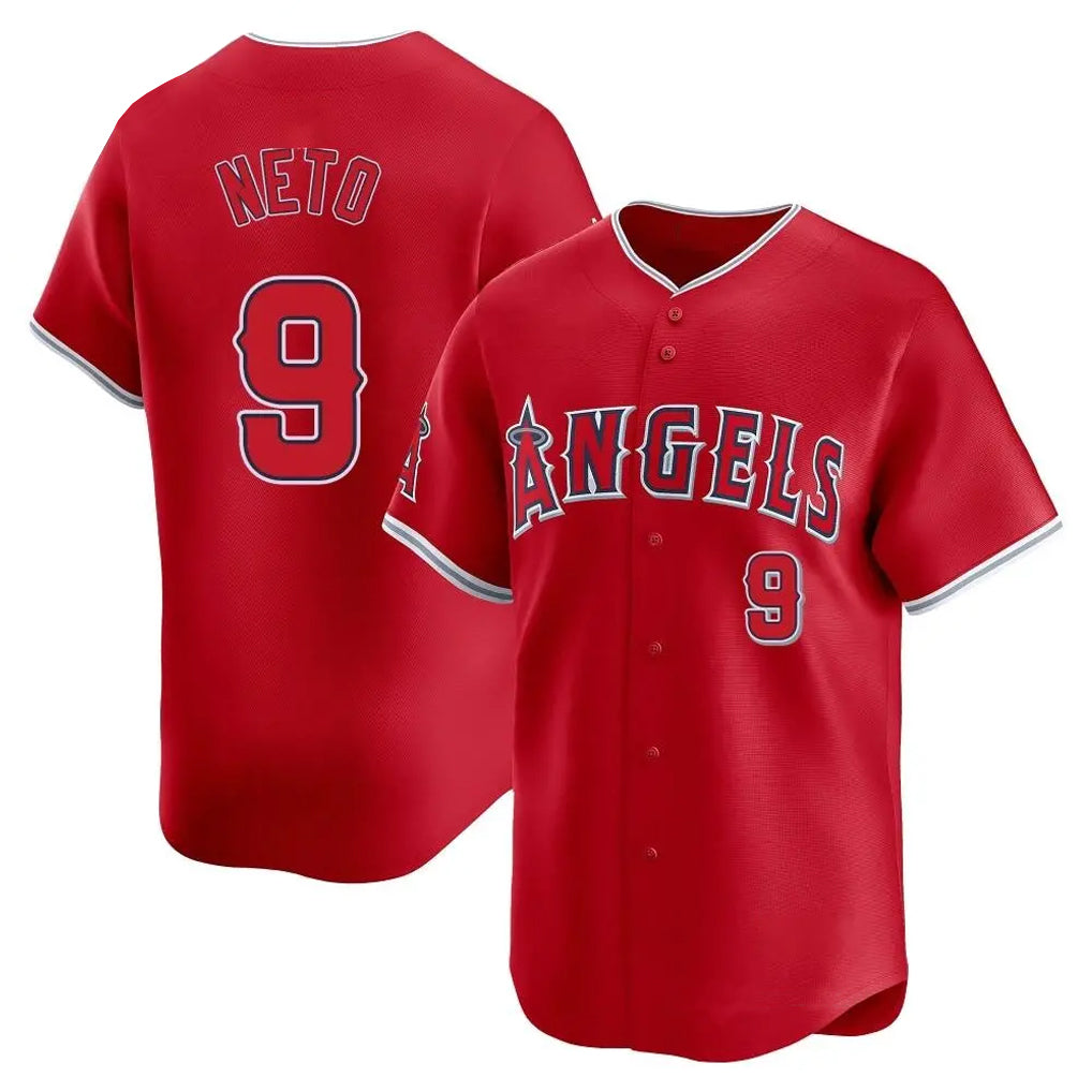 Silnrao LA.Angels #9 Zach Neto Player Red Home Limited Stitched Jerseys