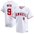 Silnrao LA.Angels #9 Zach Neto Player White Limited Home Stitched Jerseys