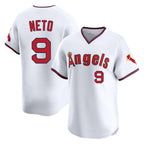 Silnrao LA.Angels #9 Zach Neto Player White T-shirt Home Limited Stitched Jerseys