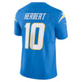 Silnrao LA.Chargers #10 Justin Herbert Player Blue Vapor F.U.S.E. Limited Stitched Jerseys