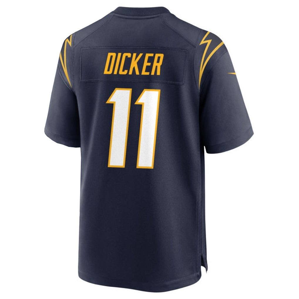 Silnrao LA.Chargers #11 Cameron Dicker Player Navy Home Game Stitched Jerseys