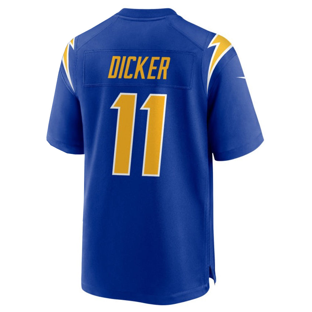 Silnrao LA.Chargers #11 Cameron Dicker Player Royal Home Game Stitched Jerseys