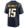 Silnrao LA.Chargers #15 Ladd McConkey Navy Game Jersey Stitched Jerseys