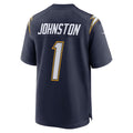 Silnrao  LA.Chargers #1 Quentin Johnston Player Navy Alternate Game Stitched Jerseys