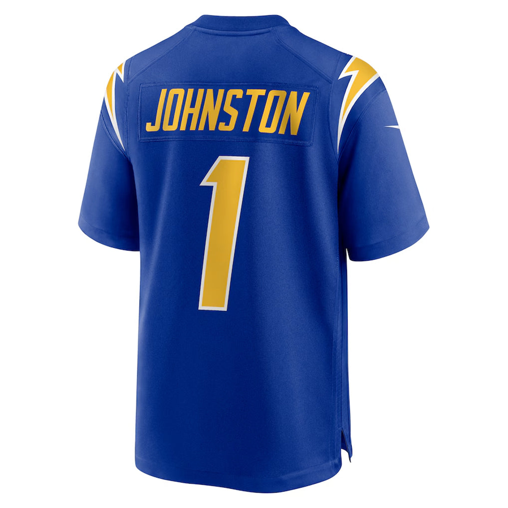 Silnrao  LA.Chargers #1 Quentin Johnston Player Royal Home Game Stitched Jerseys