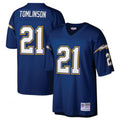 Silnrao LA.Chargers #21 LaDainian Tomlinson Mitchell & Ness Navy Retired Player Legacy Replica Jersey Stitched Jerseys