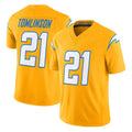 Silnrao LA.Chargers #21 LaDainian Tomlinson Player Gold F.U.S.E. Vapor Limited Stitched Jerseys