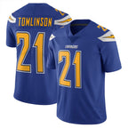 Silnrao LA.Chargers #21 LaDainian Tomlinson Player Navy Color Rush Vapor Untouchable Stitched Jerseys