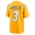 Silnrao LA.Chargers #3 Derwin James Jr. Gold Alternate Charger Power Game Player Stitched Jerseys