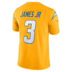 Silnrao LA.Chargers #3 Derwin James Jr. Gold Alternate Charger Power Vapor F.U.S.E. Limited Stitched Jerseys