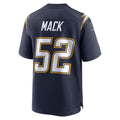 Silnrao LA.Chargers #52 Khalil Mack Player Navy Alternate Game Stitched Jerseys