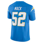 Silnrao LA.Chargers #52 Khalil Mack Player Powder Blue Vapor F.U.S.E. Limited Stitched Jerseys