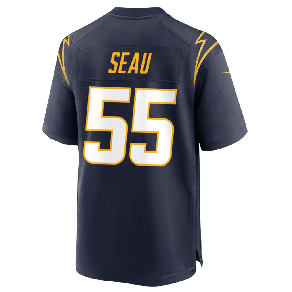 Silnrao LA.Chargers #55 Junior Seau Player Alternate Navy Game Stitched Jerseys