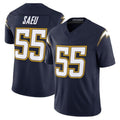 Silnrao LA.Chargers #55 Junior Seau Player Navy Vapor F.U.S.E Limited Stitched Jerseys