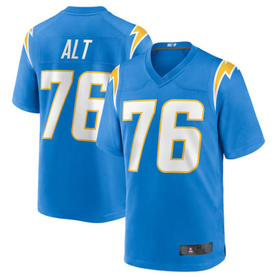SilnraoLA.Chargers #76 Joe Alt Powder Blue 2024 Draft First Round Pick Player Game Jersey Stitched Jerseys
