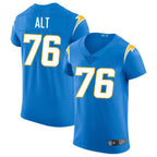 Silnrao LA.Chargers #76 Joe Alt Powder Blue Vapor Elite Player Jersey American Stitched Jerseys