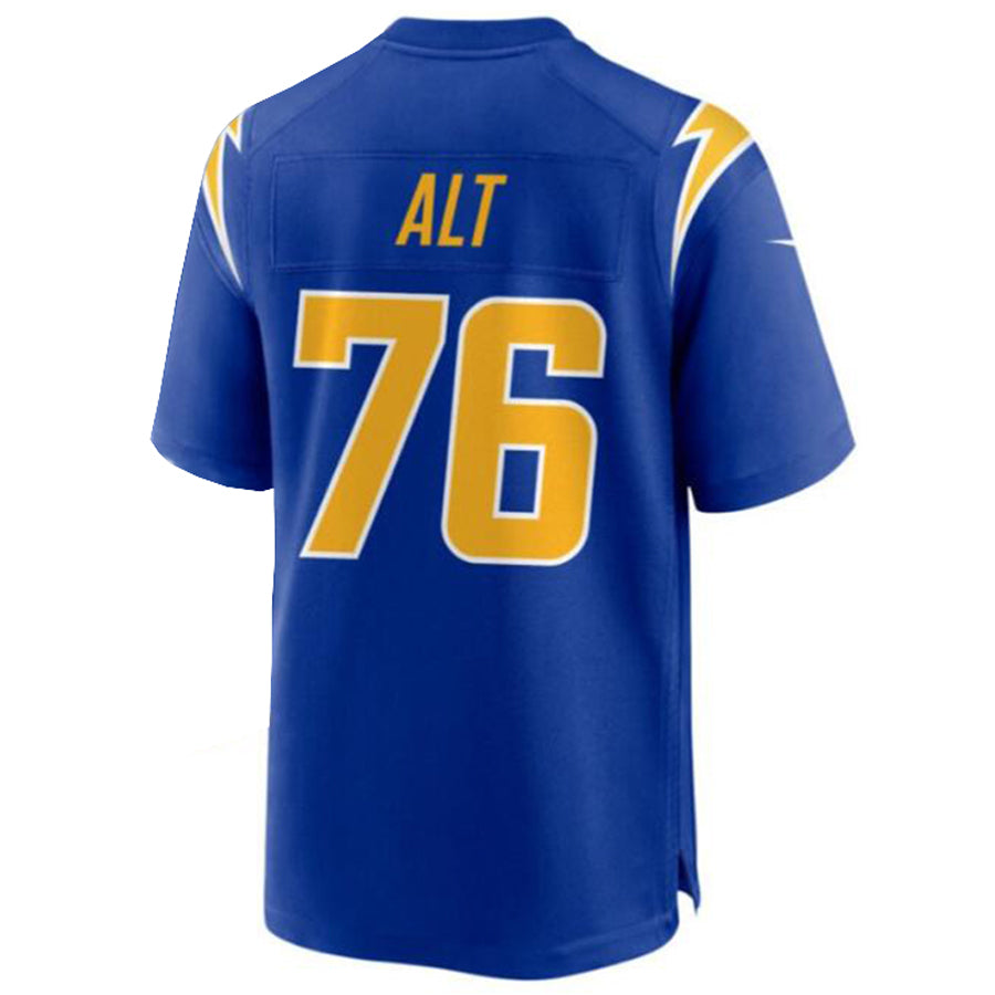 Silnrao LA.Chargers #76 Joe Alt Royal Alternate Player Game Jersey American Stitched Jerseys