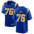Silnrao LA.Chargers #76 Joe Alt Royal Alternate Player Game Jersey American Stitched Jerseys