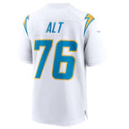 Silnrao LA.Chargers #76 Joe Alt White 2024 Draft First Round Pick Player Game Jersey American Stitched Jerseys