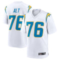 Silnrao LA.Chargers #76 Joe Alt White 2024 Draft First Round Pick Player Game Jersey American Stitched Jerseys