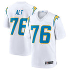 Silnrao LA.Chargers #76 Joe Alt White 2024 Draft First Round Pick Player Game Jersey American Stitched Jerseys