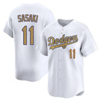 Silnrao LA.Dodgers #11 Roki Sasaki Player Gold Collection Limited Home Stitched Jerseys