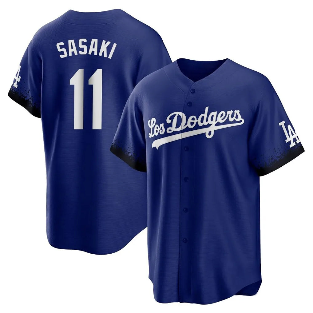 Silnrao LA.Dodgers #11 Roki Sasaki Player Royal City Connect Home Game Stitched Jerseys