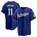 Silnrao LA.Dodgers #11 Roki Sasaki Player Royal City Connect Home Game Stitched Jerseys