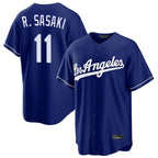 Silnrao LA.Dodgers #11 Roki Sasaki Player Royal Game Stitched Jerseys